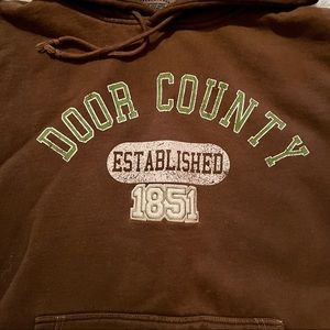Women’s Guava Beach Resortwear “Door County” Brown Hoodie  Sweatshirt Me…
